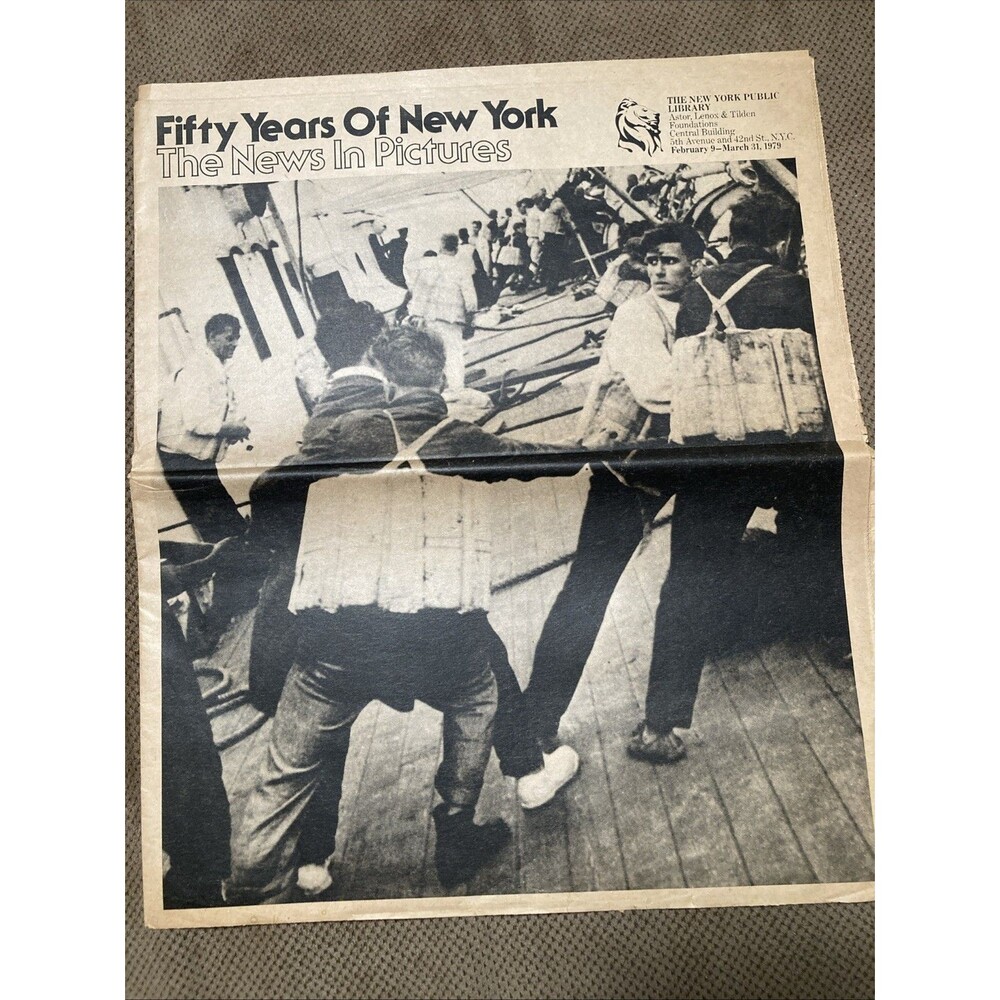 50 Years Of New York News in Pictures NY Public Library Newspaper Feb 1979 mag